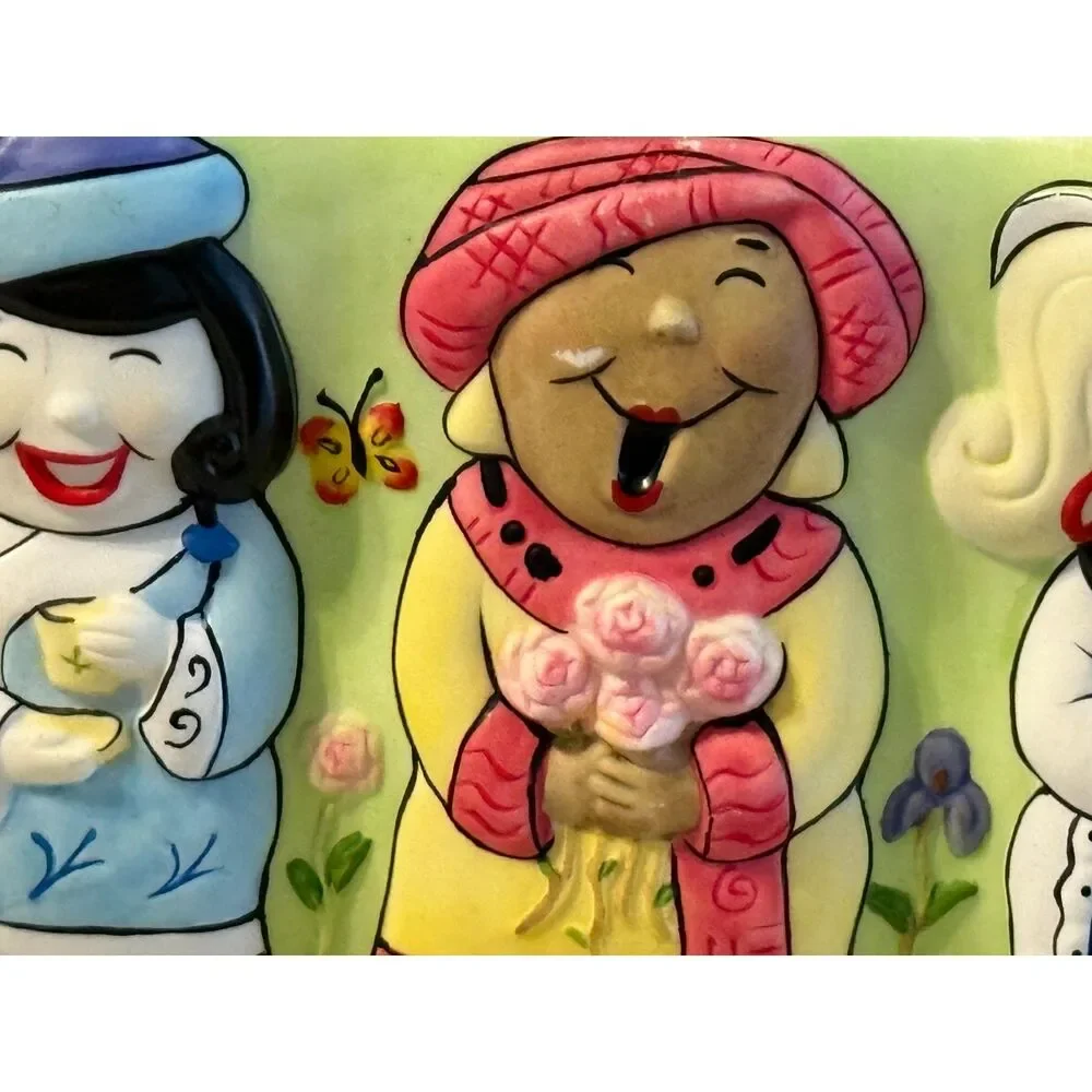 PartyLite Garden Gals Multi Tealight Candle Holder NEW IN BOX, NO FLAWS - Picture 2 of 9